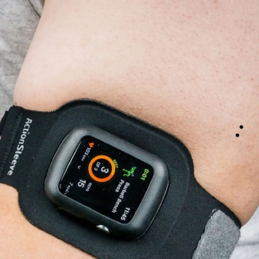 Black ActionSleeve Armband for Smartwatch